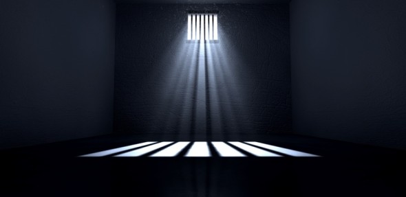 Sunshine Shining In Prison Cell Window