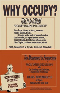 Why Occupy? Teach-in Forum