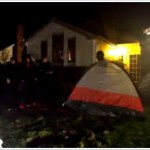 Occupy Eugene Tent Monsters Infest George Poling's Lawn